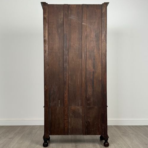 ANTIQUE 20TH CENTURY GLAZED DISPLAY CABINET IN OAK - ADDITIONAL PHOTO 6
