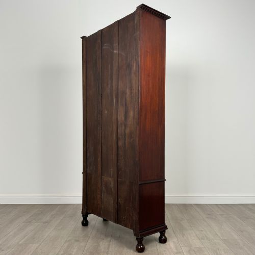 ANTIQUE 20TH CENTURY GLAZED DISPLAY CABINET IN OAK - ADDITIONAL PHOTO 7
