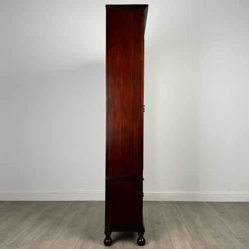 ANTIQUE 20TH CENTURY GLAZED DISPLAY CABINET IN OAK - ADDITIONAL PHOTO 8