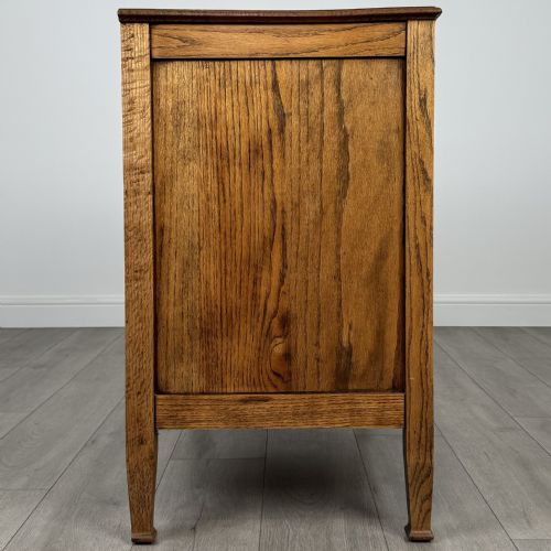 ANTIQUE 20TH CENTURY GOLDEN OAK CHEST OF DRAWERS - ADDITIONAL PHOTO 6