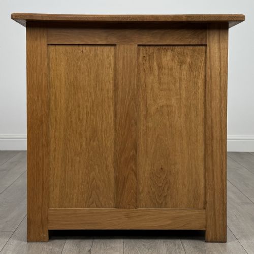 VINTAGE 20TH CENTURY GOOD QUALITY GOLDEN OAK DESK - ADDITIONAL PHOTO 3