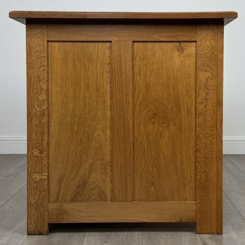 VINTAGE 20TH CENTURY GOOD QUALITY GOLDEN OAK DESK - ADDITIONAL PHOTO 7