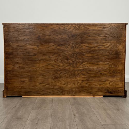 VINTAGE 20TH CENTURY FINE QUALITY OPEN BOOKCASE IN OAK - ADDITIONAL PHOTO 5