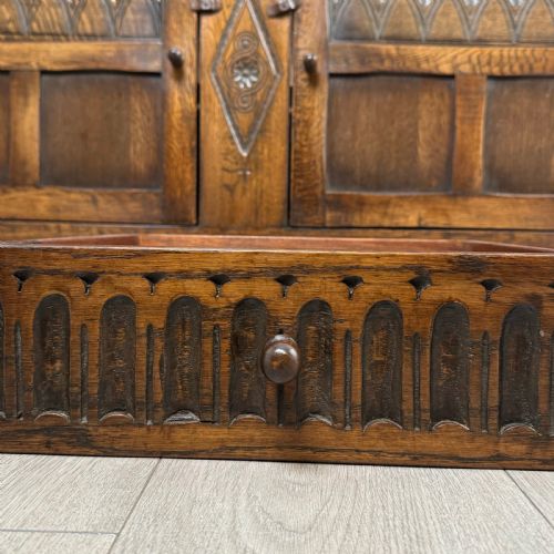 ANTIQUE 20TH CENTURY GOOD QUALITY DRESSER IN OAK - ADDITIONAL PHOTO 11