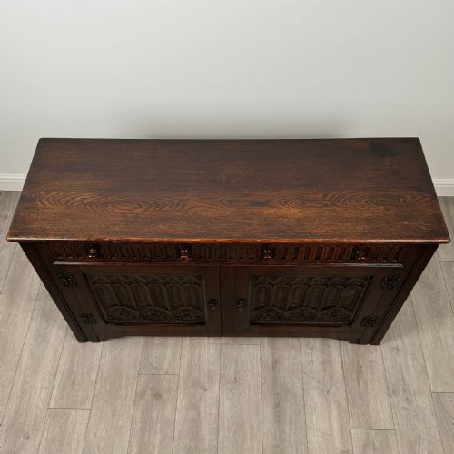 ANTIQUE 20TH CENTURY GOOD QUALITY SIDEBOARD IN OAK - ADDITIONAL PHOTO 9