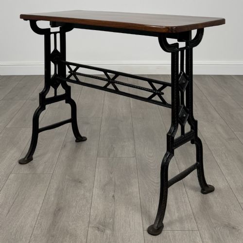 vintage 20th century good quality cast iron side - CATEGORY: ANTIQUE TABLES - DATED GEORGIAN