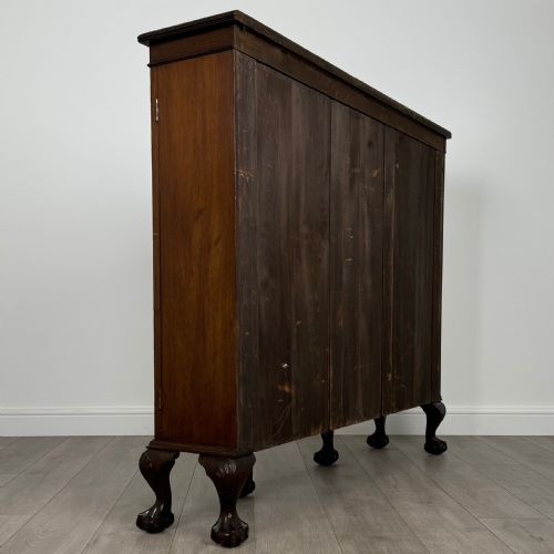 ANTIQUE 20TH CENTURY FINE QUALITY DISPLAY CABINET IN MAHOGANY - ADDITIONAL PHOTO 4