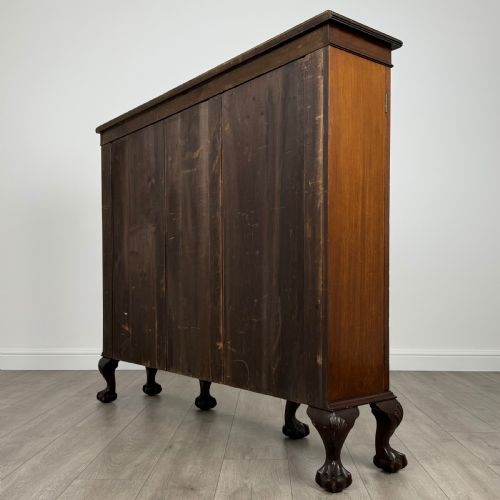 ANTIQUE 20TH CENTURY FINE QUALITY DISPLAY CABINET IN MAHOGANY - ADDITIONAL PHOTO 6