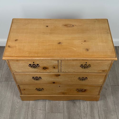 ANTIQUE 19TH CENTURY PINE CHEST OF DRAWERS - ADDITIONAL PHOTO 8