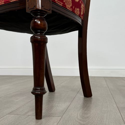 ANTIQUE 19TH CENTURY SET OF 6 FINE QUALITY DINING CHAIRS - ADDITIONAL PHOTO 5