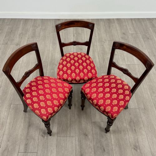 ANTIQUE 19TH CENTURY SET OF 6 FINE QUALITY DINING CHAIRS - ADDITIONAL PHOTO 8