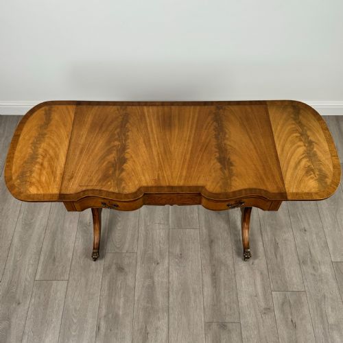 ANTIQUE 20TH CENTURY DROP LEAF SIDE TABLE IN MAHOGANY - ADDITIONAL PHOTO 13