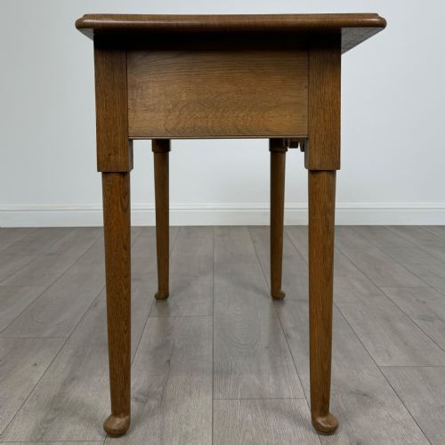 ANTIQUE 20TH CENTURY FINE QUALITY WRITING TABLE IN OAK - ADDITIONAL PHOTO 6
