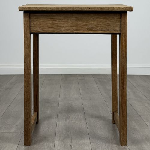 ANTIQUE 20TH CENTURY SMALL OAK SCHOOL DESK