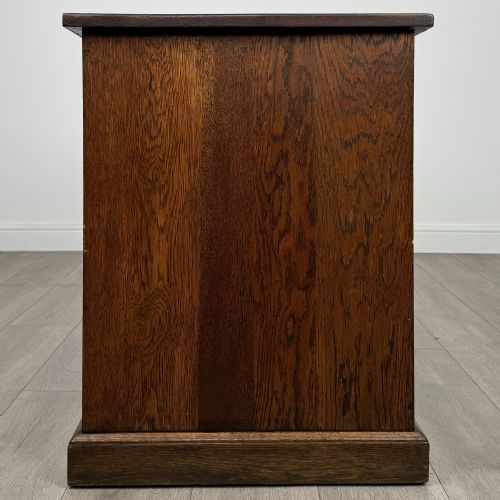 ANTIQUE 20TH CENTURY GOOD QUALITY DESK IN OAK - ADDITIONAL PHOTO 7