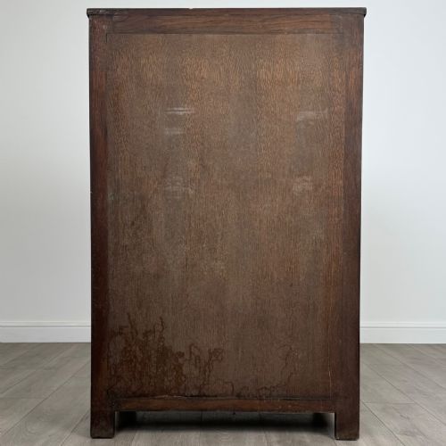 ANTIQUE 20TH CENTURY CARVED OAK CUPBOARD - ADDITIONAL PHOTO 5