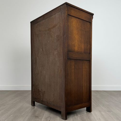 ANTIQUE 20TH CENTURY CARVED OAK CUPBOARD - ADDITIONAL PHOTO 7