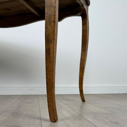 VINTAGE 20TH CENTURY GOOD QUALITY LARGE WRITING TABLE IN OAK - ADDITIONAL PHOTO 7