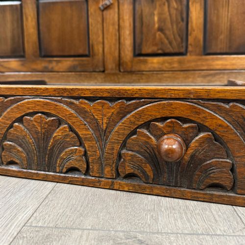 ANTIQUE 20TH CENTURY COURT CUPBOARD IN OAK - ADDITIONAL PHOTO 12