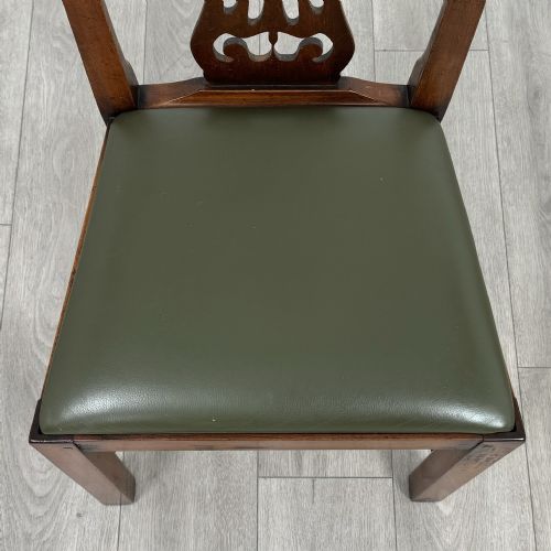 ANTIQUE 20TH CENTURY SET OF 4 MAHOGANY DINING CHAIRS - ADDITIONAL PHOTO 6