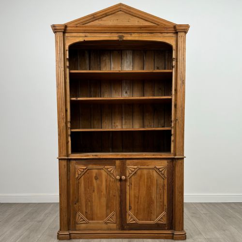 VINTAGE 20TH CENTURY GOOD QUALITY PINE BOOKCASE - ADDITIONAL PHOTO 1