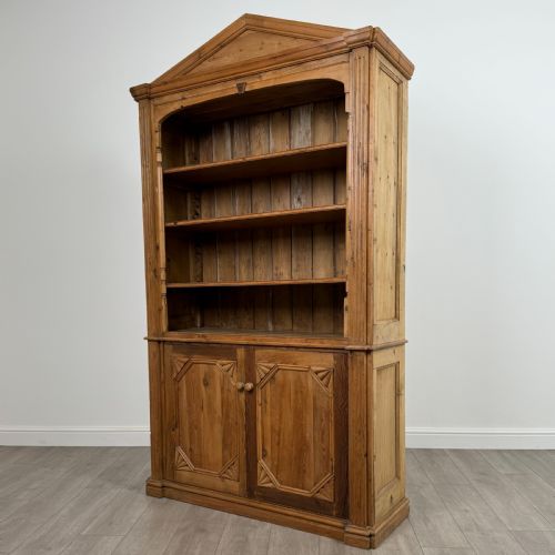 VINTAGE 20TH CENTURY GOOD QUALITY PINE BOOKCASE - ADDITIONAL PHOTO 3