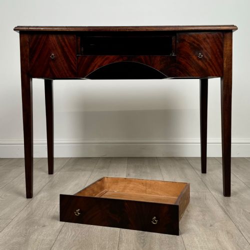 ANTIQUE 20TH CENTURY WRITING TABLE IN MAHOGANY - ADDITIONAL PHOTO 9