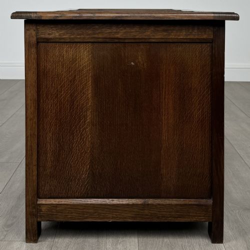 ANTIQUE 20TH CENTURY BLANKET BOX IN OAK - ADDITIONAL PHOTO 2