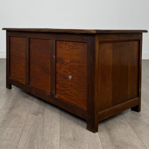 ANTIQUE 20TH CENTURY BLANKET BOX IN OAK - ADDITIONAL PHOTO 5