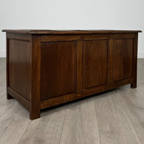 ANTIQUE 20TH CENTURY BLANKET BOX IN OAK - ADDITIONAL PHOTO 7