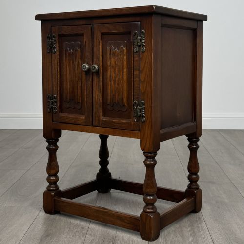 ANTIQUE 20TH CENTURY SMALL CABINET IN OAK - ADDITIONAL PHOTO 2