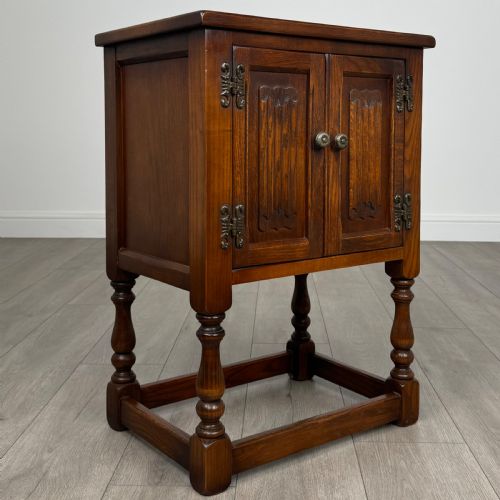 ANTIQUE 20TH CENTURY SMALL CABINET IN OAK - ADDITIONAL PHOTO 8