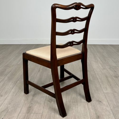 ANTIQUE 20TH CENTURY SET OF 4 MAHOGANY DINING CHAIRS - ADDITIONAL PHOTO 2