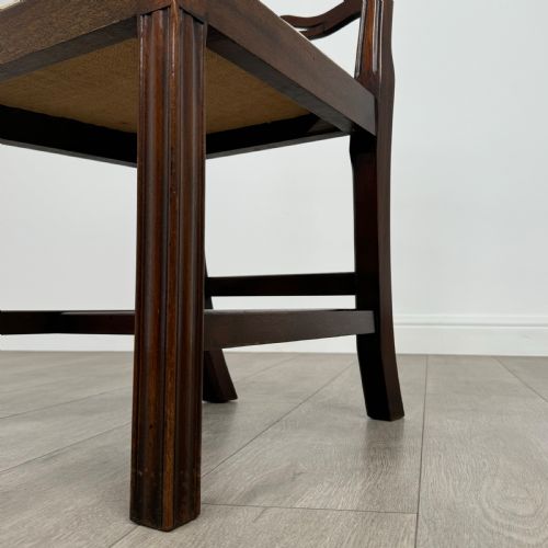 ANTIQUE 20TH CENTURY SET OF 4 MAHOGANY DINING CHAIRS - ADDITIONAL PHOTO 5