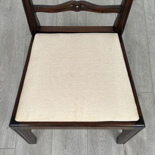 ANTIQUE 20TH CENTURY SET OF 4 MAHOGANY DINING CHAIRS - ADDITIONAL PHOTO 6