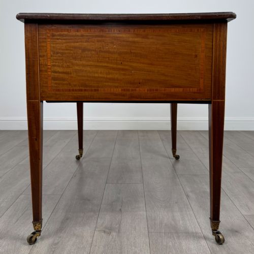 ANTIQUE 19TH CENTURY FINE QUALITY WRITING TABLE IN MAHOGANY - ADDITIONAL PHOTO 2