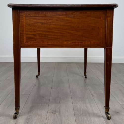 ANTIQUE 19TH CENTURY FINE QUALITY WRITING TABLE IN MAHOGANY - ADDITIONAL PHOTO 6