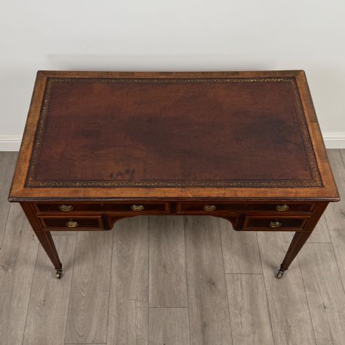 ANTIQUE 19TH CENTURY FINE QUALITY WRITING TABLE IN MAHOGANY - ADDITIONAL PHOTO 8