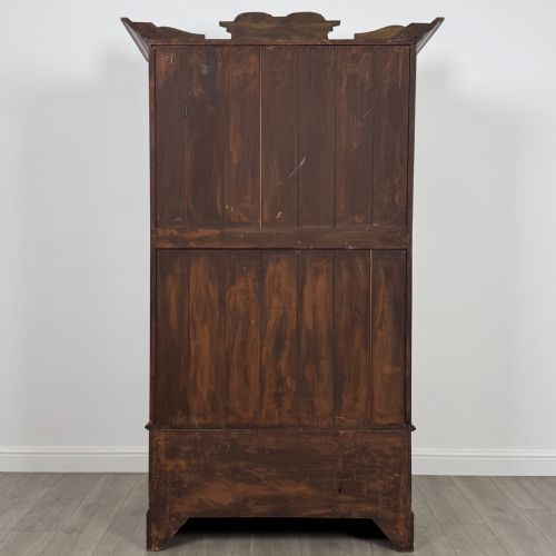 ANTIQUE 20TH CENTURY ART NOUVEAU STYLE WARDROBE IN BURR WALNUT - ADDITIONAL PHOTO 4