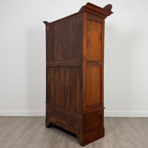 ANTIQUE 20TH CENTURY ART NOUVEAU STYLE WARDROBE IN BURR WALNUT - ADDITIONAL PHOTO 15
