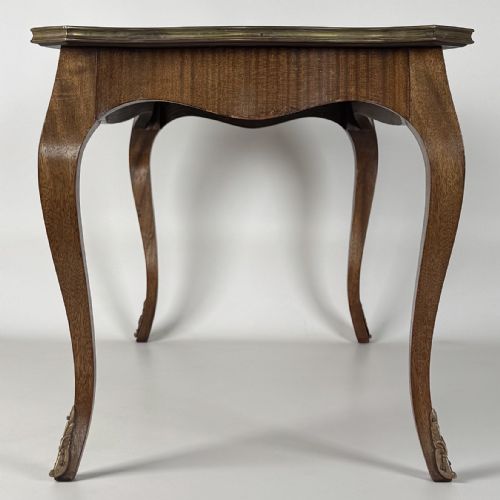 ANTIQUE 20TH CENTURY FRENCH COFFEE TABLE IN MAHOGANY - ADDITIONAL PHOTO 6