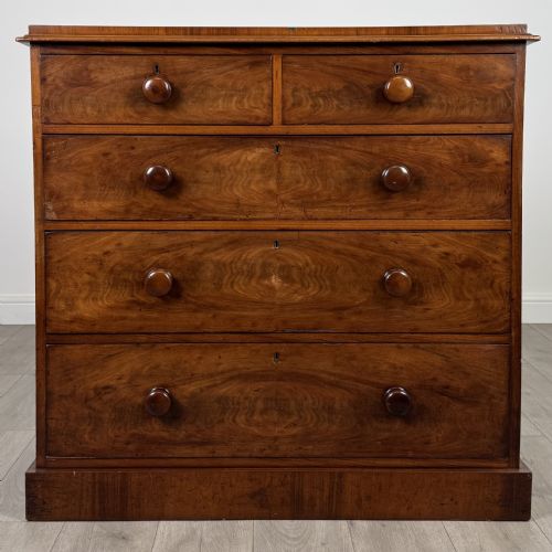 antique 19th century good quality mahogany chest of drawers - CATEGORY: ANTIQUE CHEST OF DRAWERS - DATED VICTORIAN