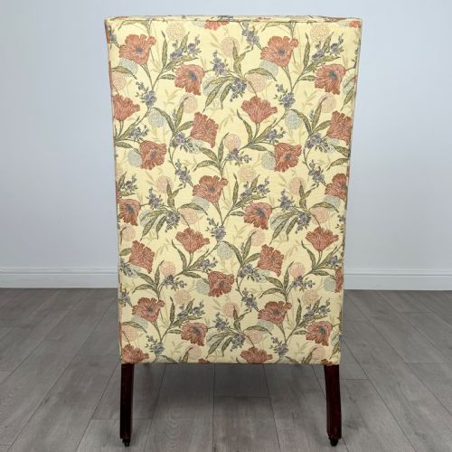 ANTIQUE 19TH CENTURY WINGBACK ARMCHAIR IN MAHOGANY - ADDITIONAL PHOTO 3
