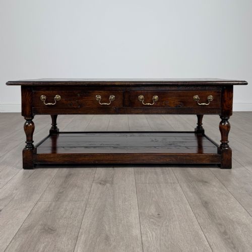 antique 20th century fine quality oak coffee table - CATEGORY: ANTIQUE TABLES - DATED EDWARDIAN