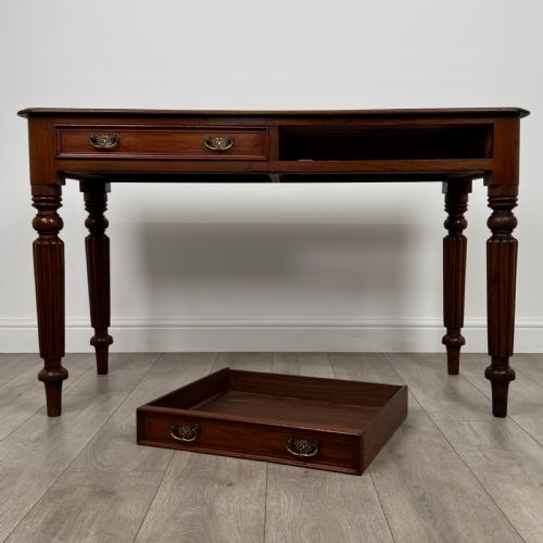 ANTIQUE 19TH CENTURY WRITING TABLE IN MAHOGANY - ADDITIONAL PHOTO 9