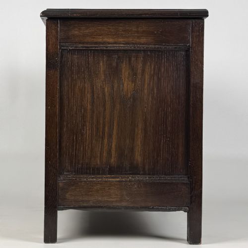 ANTIQUE 19TH CENTURY CARVED OAK STORAGE BOX - ADDITIONAL PHOTO 2