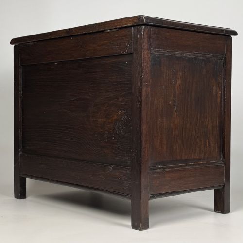 ANTIQUE 19TH CENTURY CARVED OAK STORAGE BOX - ADDITIONAL PHOTO 5