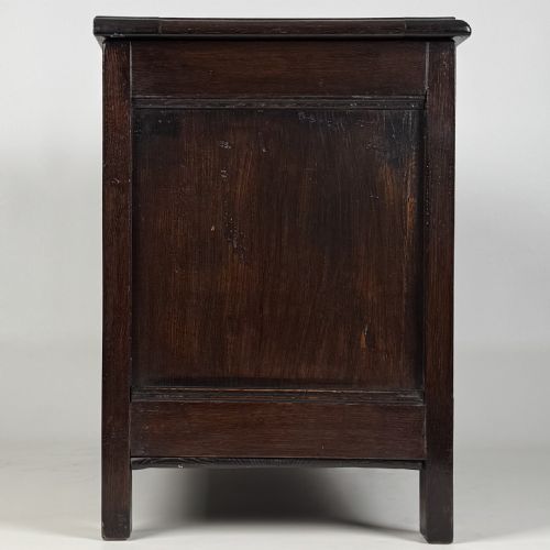 ANTIQUE 19TH CENTURY CARVED OAK STORAGE BOX - ADDITIONAL PHOTO 6