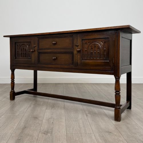 ANTIQUE 20TH CENTURY SIDEBOARD IN OAK - ADDITIONAL PHOTO 2