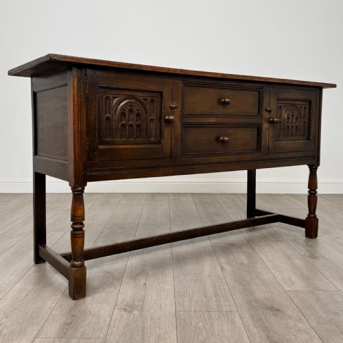 ANTIQUE 20TH CENTURY SIDEBOARD IN OAK - ADDITIONAL PHOTO 8